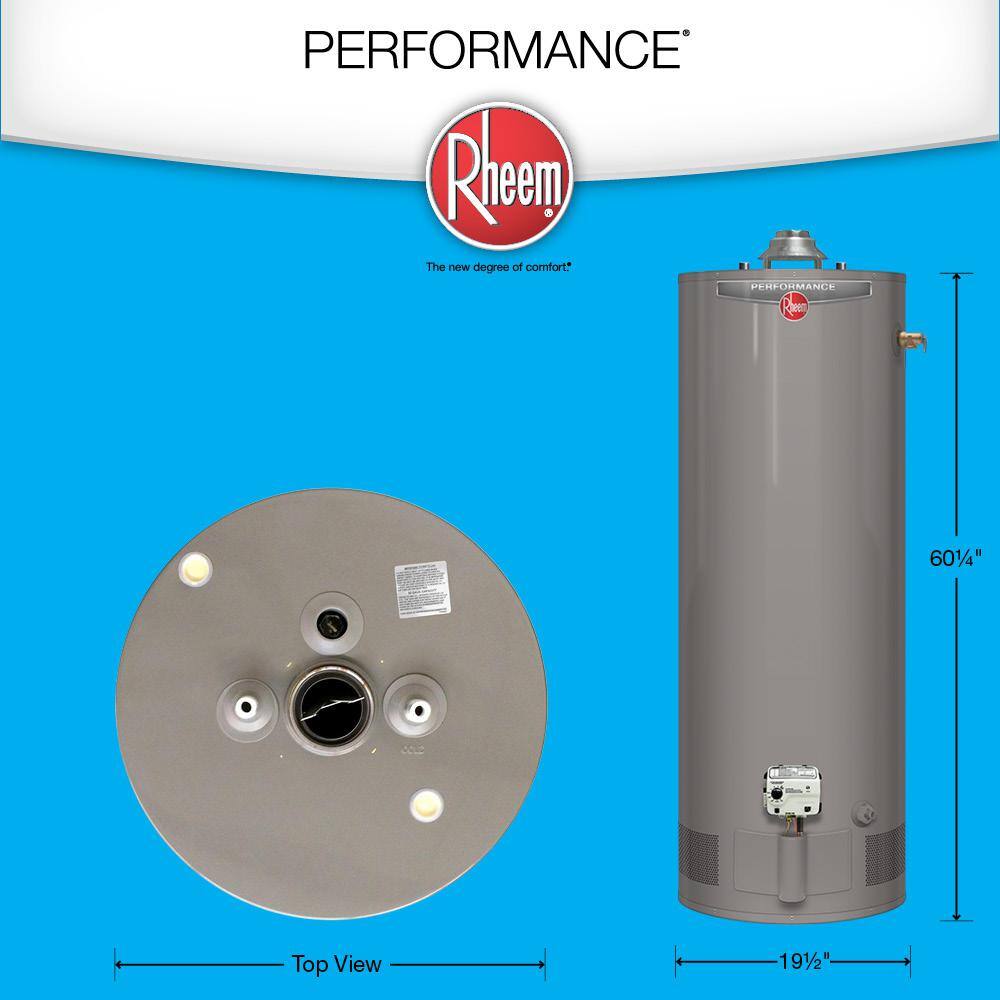 Rheem Performance 40 Gal. Tall 6 Year 36000 BTU Liquid Propane Tank Water Heater XP40T06HE36U0