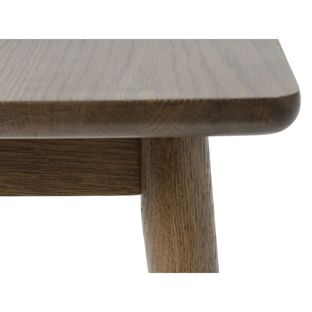 Rye Studio Bailyn Modern Oak Bench  Smoked Oak