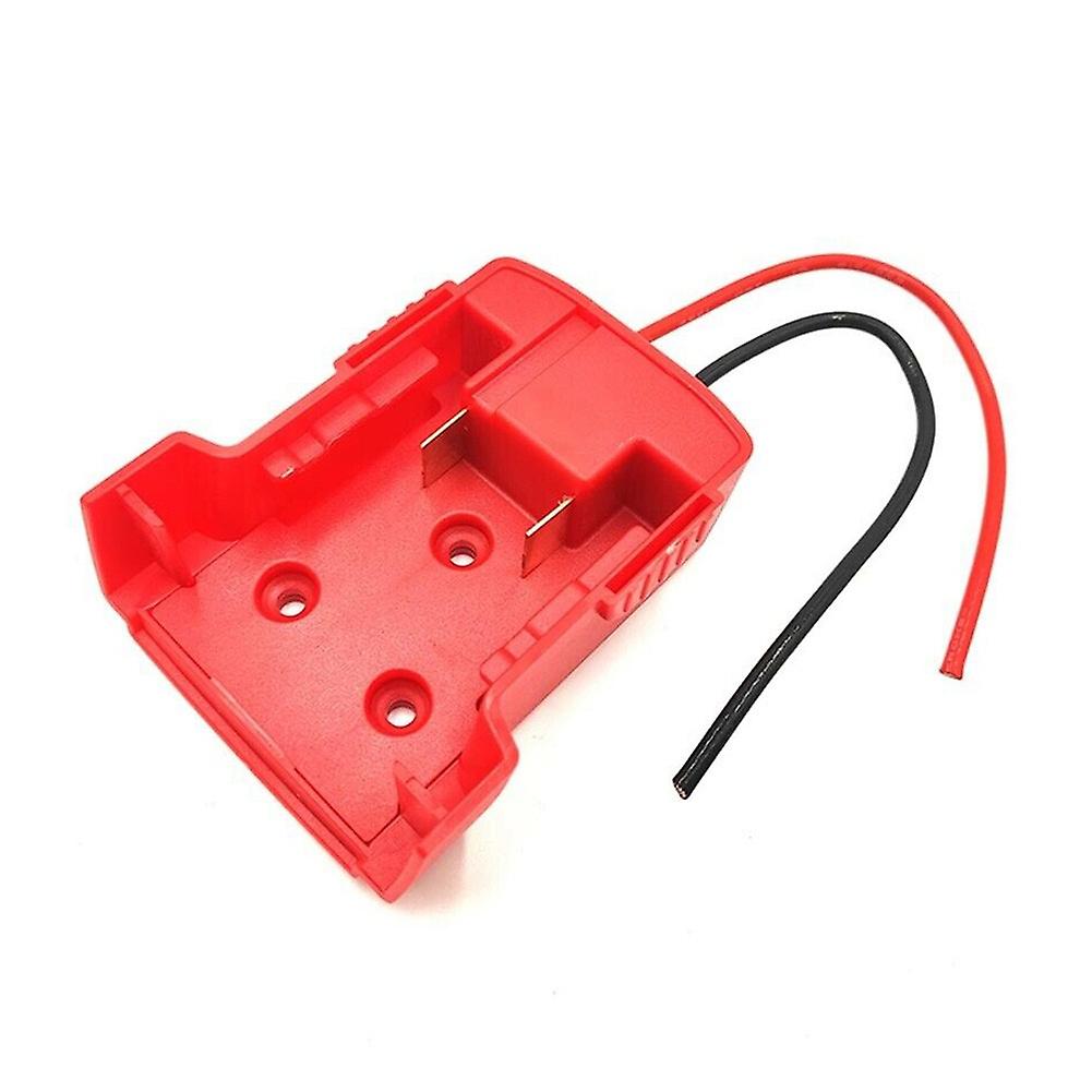 For Milwaukee M18 Li-ion Battery Adapter 12awg Red Diy Power Battery Converter 2-wire Outlet For Electric Bicycle Skateboard