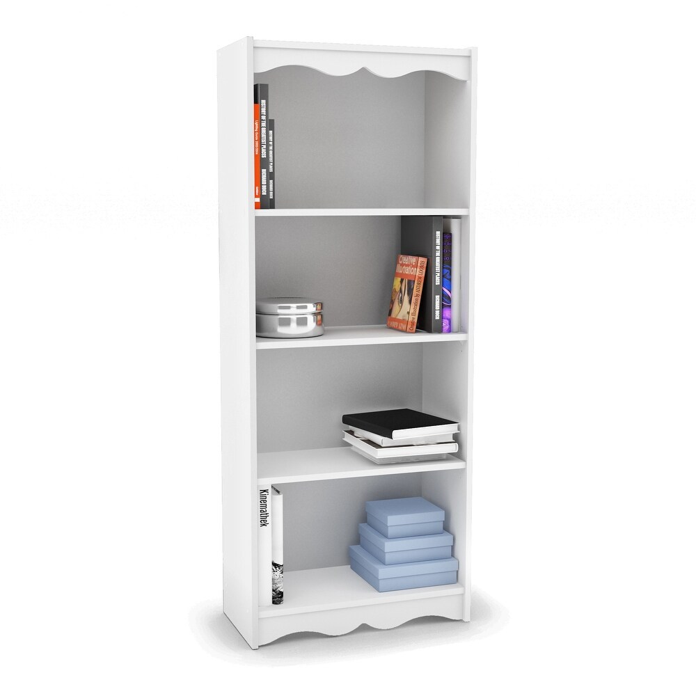 Harlow Tall White 60 inch Bookcase