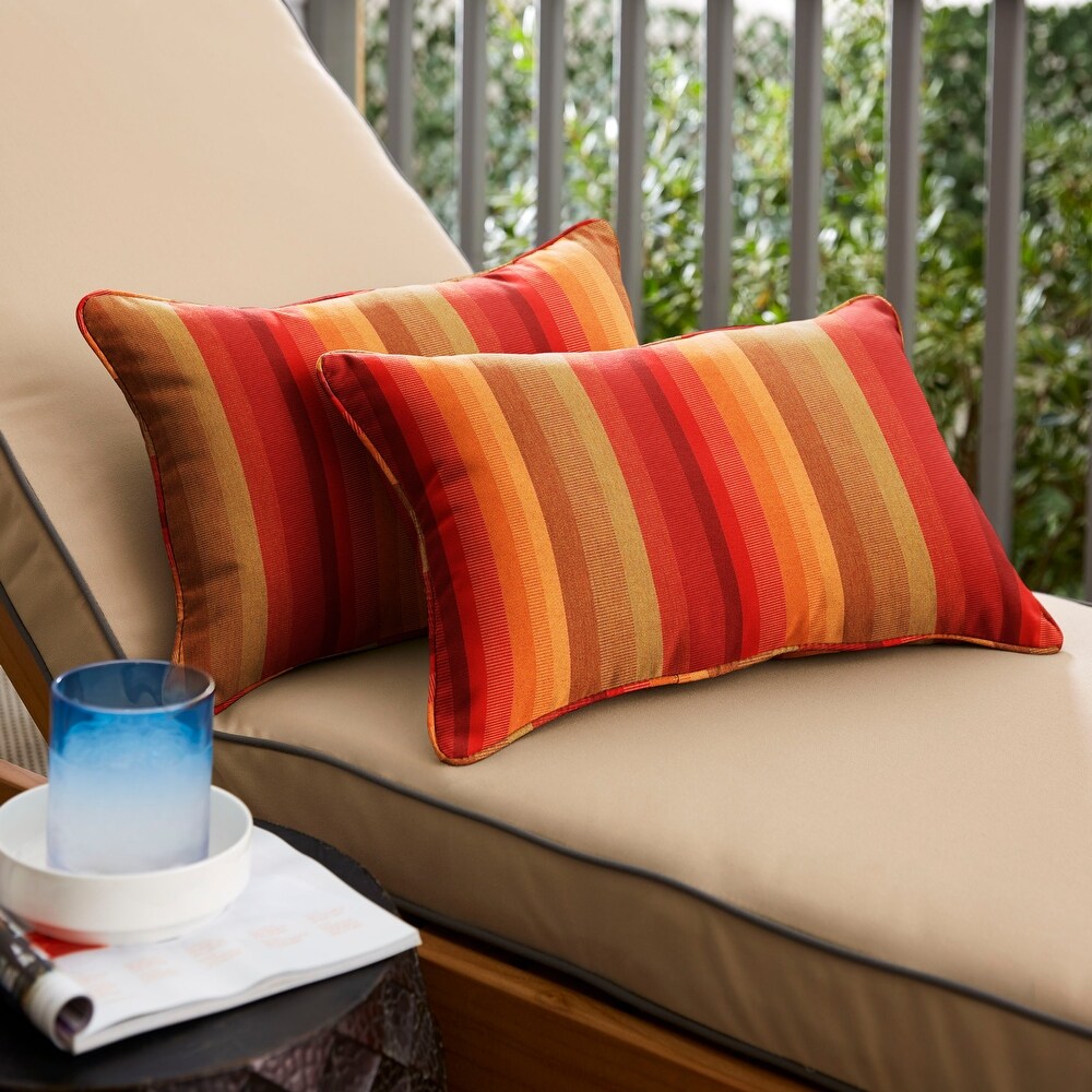 Sunbrella Astoria Sunset Corded Indoor/ Outdoor Pillows (Set of 2)