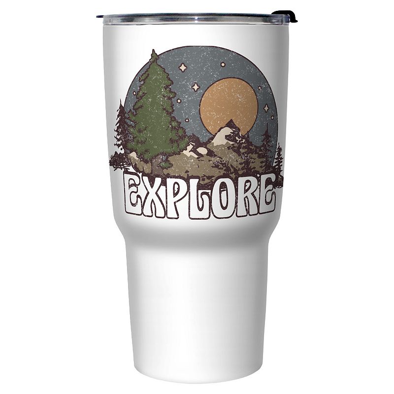 Explore Woods Landscape 27-oz. Stainless Steel Travel Mug