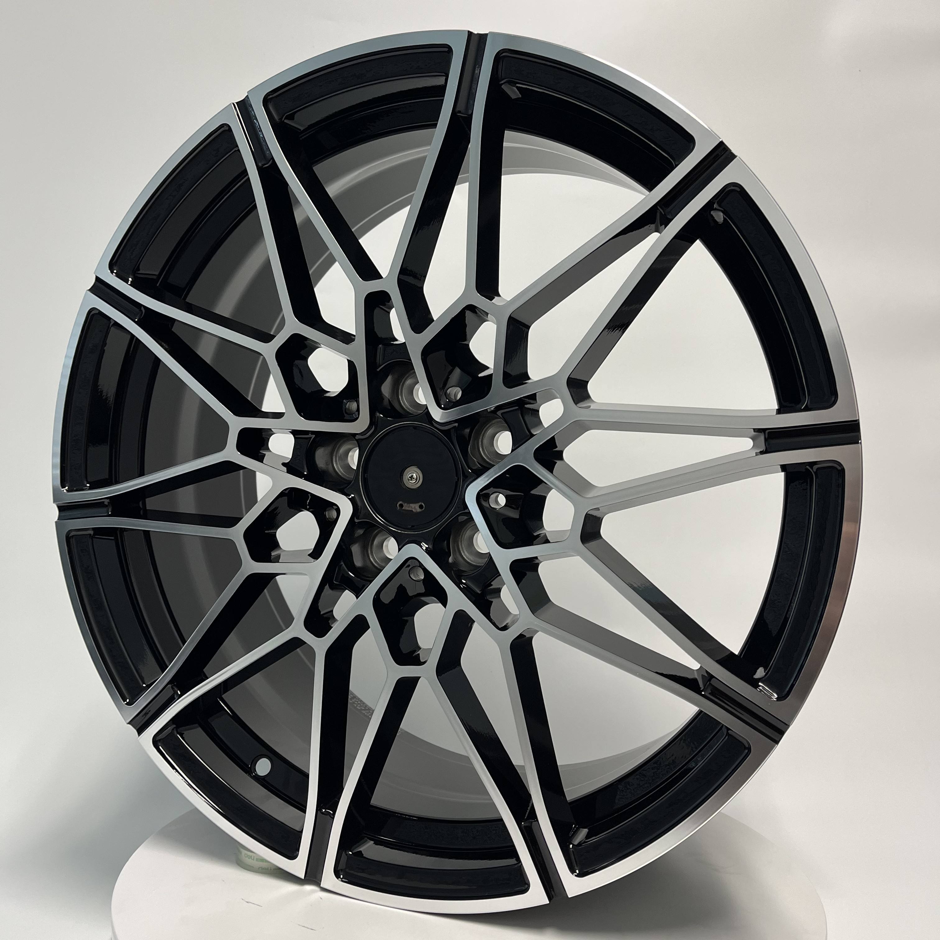 Scratch proof 19 Inch Passenger Car 1 Piece Style Forged oy Black Machined Drawing Racing Wheels Rims