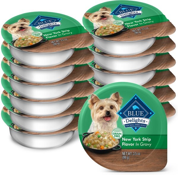 Blue Buffalo Divine Delights New York Strip Flavor Hearty Gravy Dog Food Trays