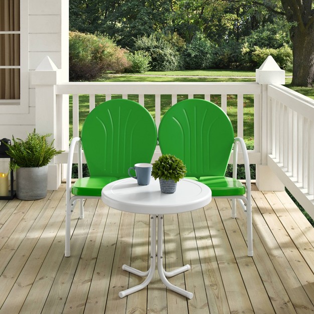 Griffith 2pc Outdoor Conversation Set Kelly Green Crosley