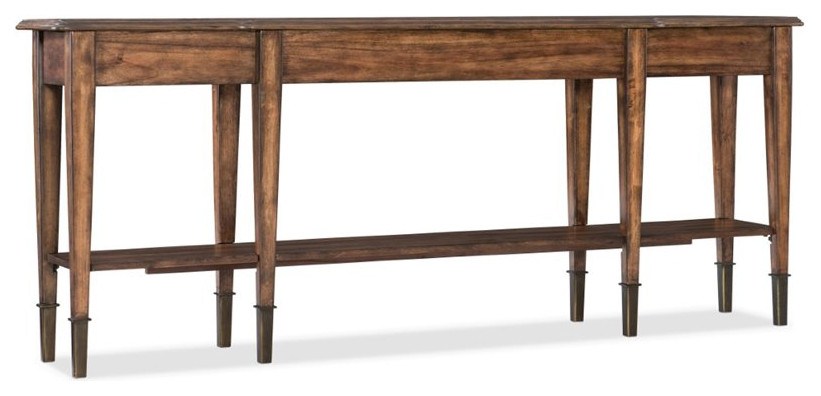 Beaumont Lane Skinny Console Table in Brown   Midcentury   Console Tables   by Homesquare  Houzz