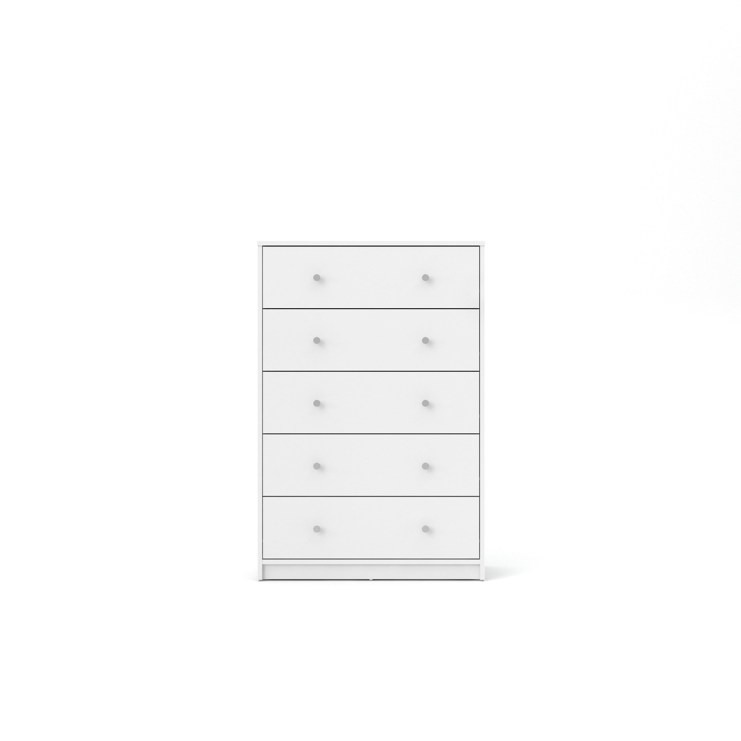 Studio 5 Drawer Dresser, White