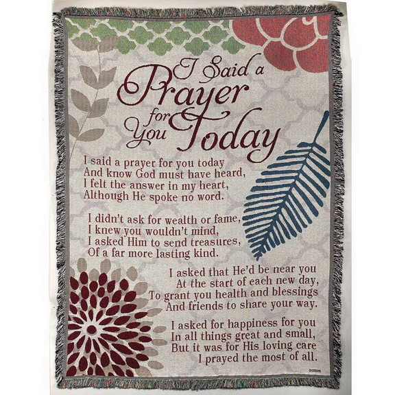 Dicksons FAB 3067 I Said A Prayer Tapestry Throw B...