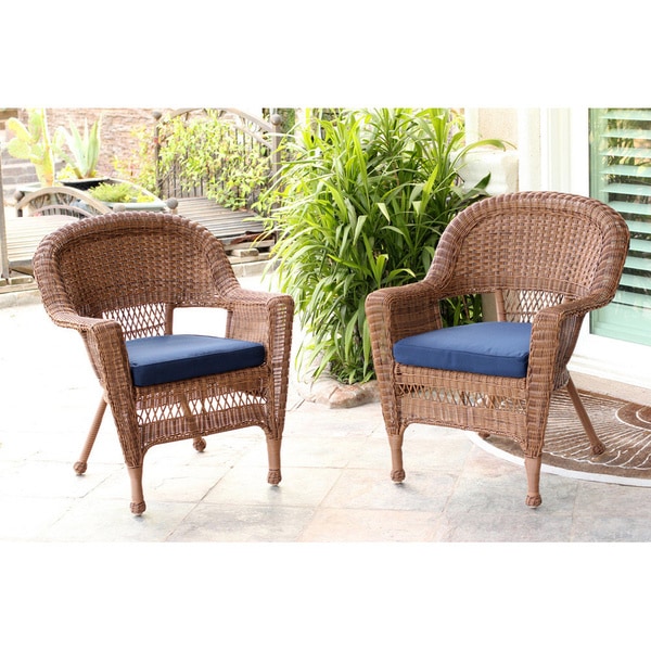 Honey Wicker Chair (Set of 2)