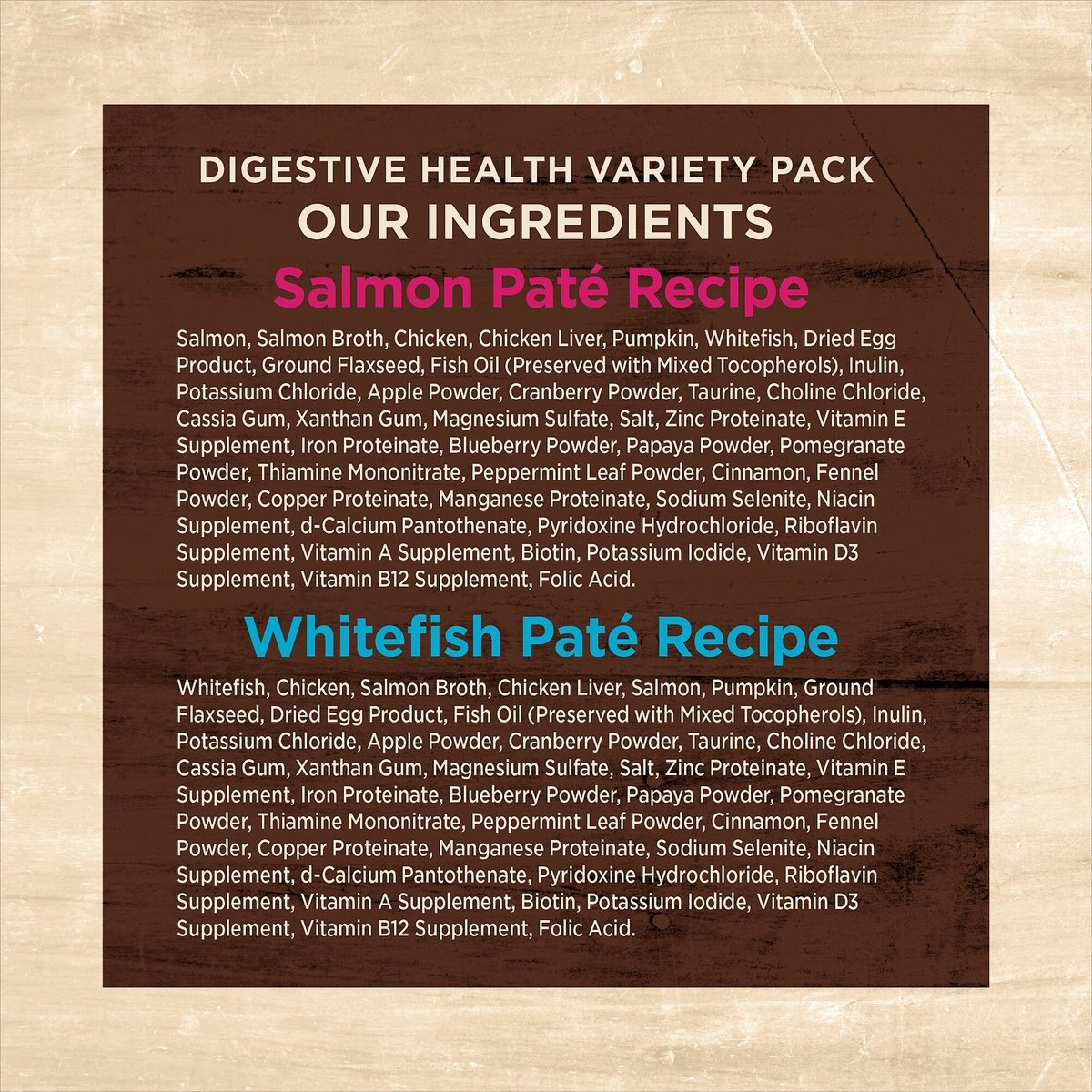 Wellness CORE Digestive Health Salmon and Whitefish Pate Grain-Free Variety Pack Wet Cat Food， 3-oz， case of 12