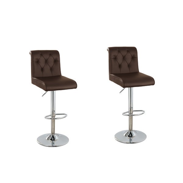 Adjustable Bar stool Modern Set of 2 Chairs Dining Kitchen