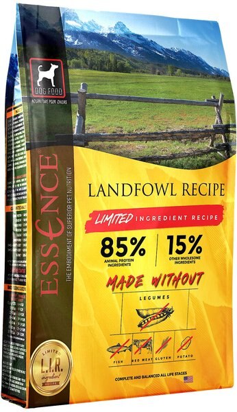 Essence Limited Ingredient Recipe Landfowl Recipe Dry Dog Food