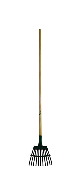 Flexrake 58 in. 11 Tine Steel Shrub Rake Wood Handle