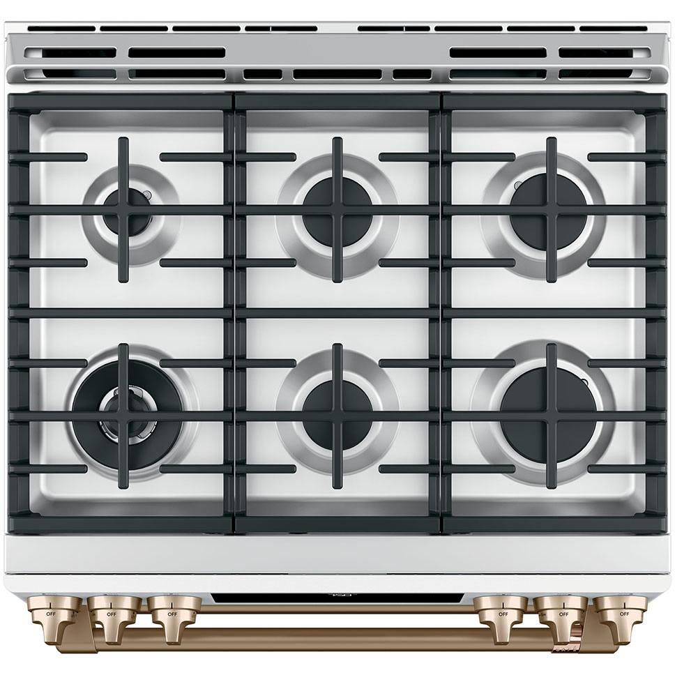 Caf¨¦ 30-inch Slide-In Gas Range CCGS750P4MW2