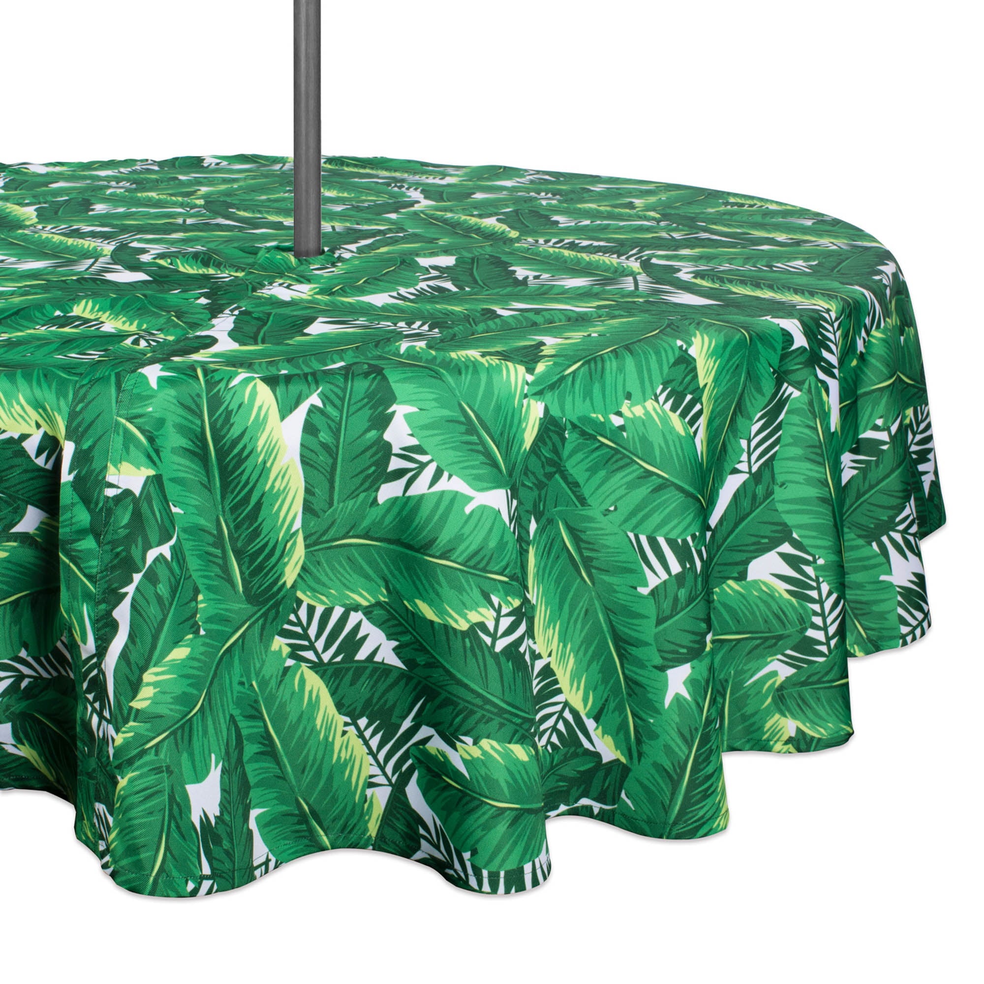 Banana Leaf Outdoor Tablecloth With Zipper 60 Round