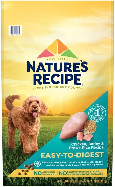 Nature's Recipe Easy-To-Digest Chicken， Brown Rice and Barley Recipe Dry Dog Food