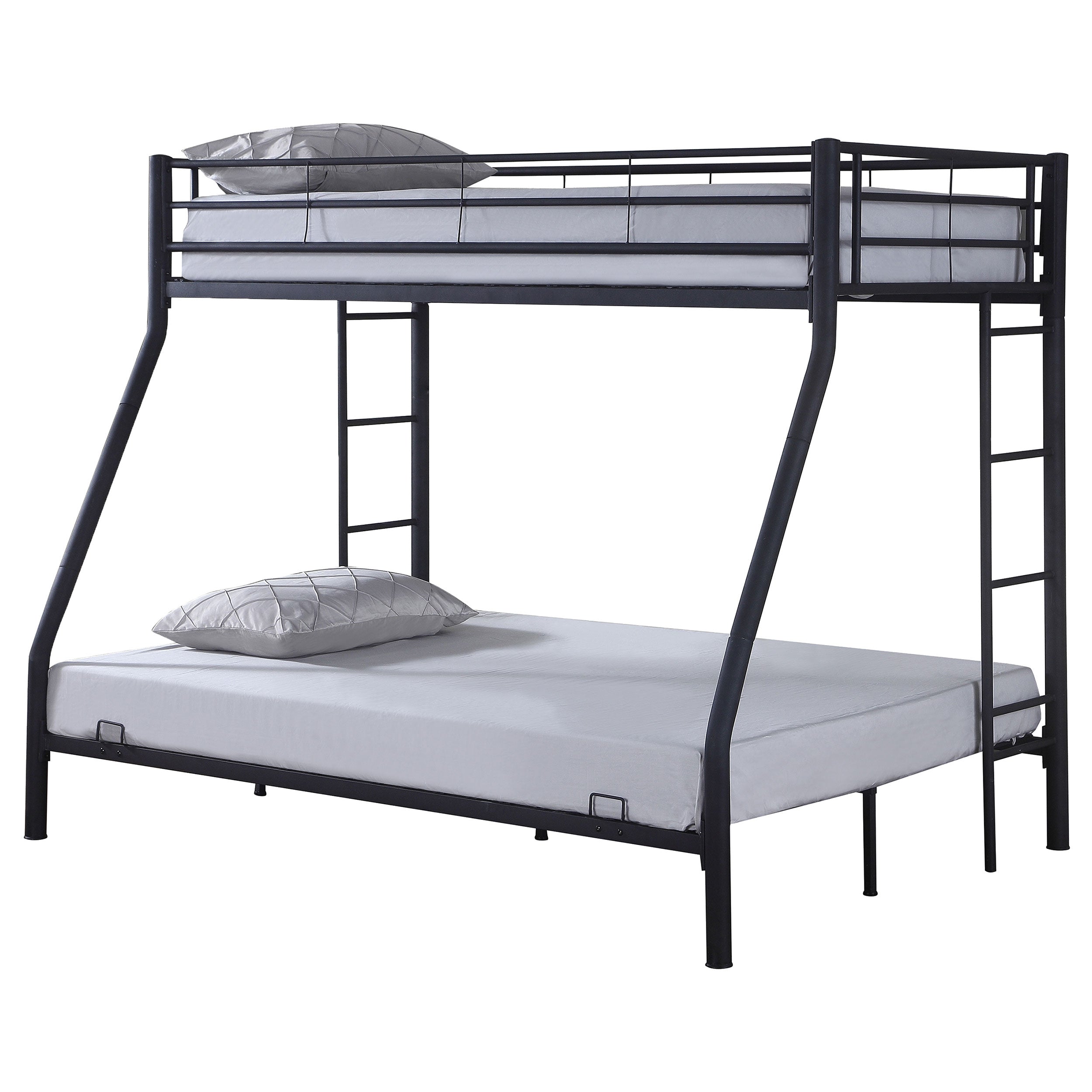 Hayward Metal Twin Over Full Bunk Bed Black-460062B