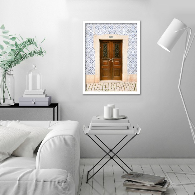 Americanflat Vintage Wall Art Room Decor Ericeira Door By Raisa Zwart