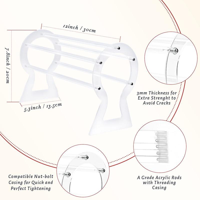 Acrylic Headband Holder for Countertop Jewelry Ornaments Display