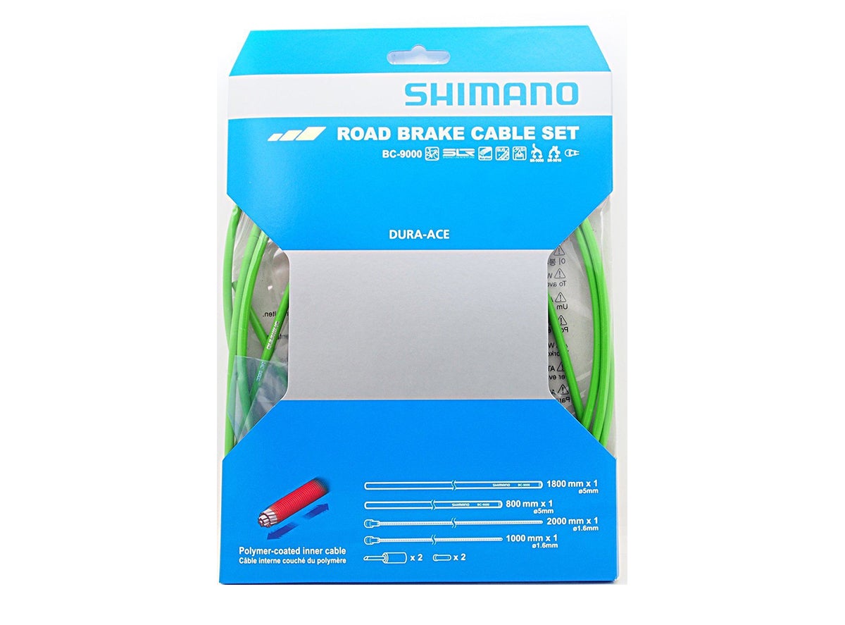 Shimano Dura-Ace 9000 Road Polymer Brake Cable Set - Green