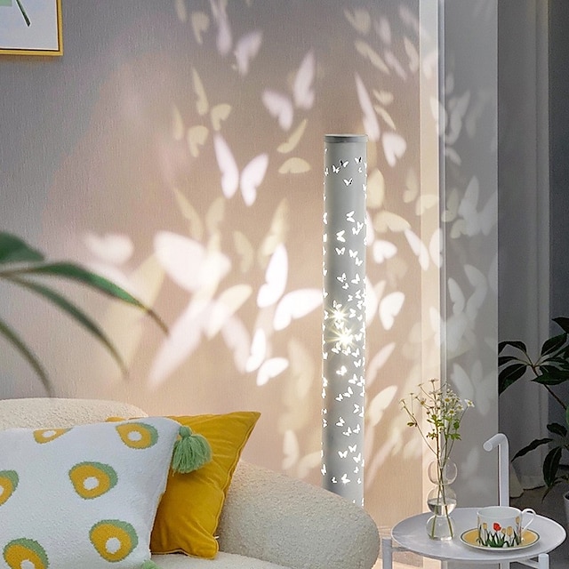 LED Floor Lamp Butterfly Tall Corner Light For Living Room Ambient Night Light Romantic Column Standing Light Modern LED Floor Lamp for Bedroom