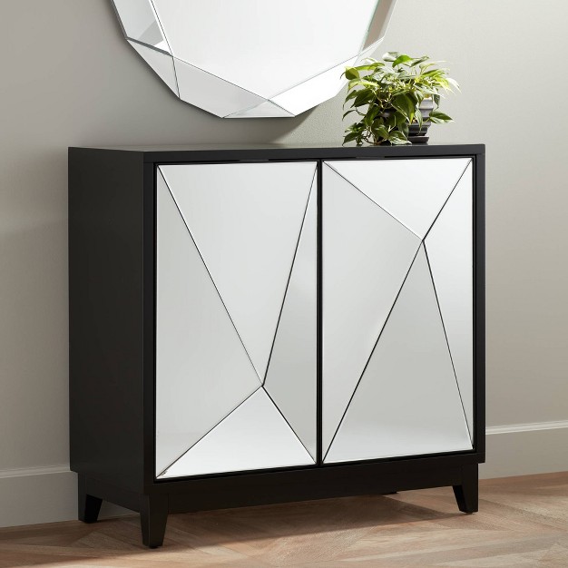 2 door Mirrored Accent Cabinet