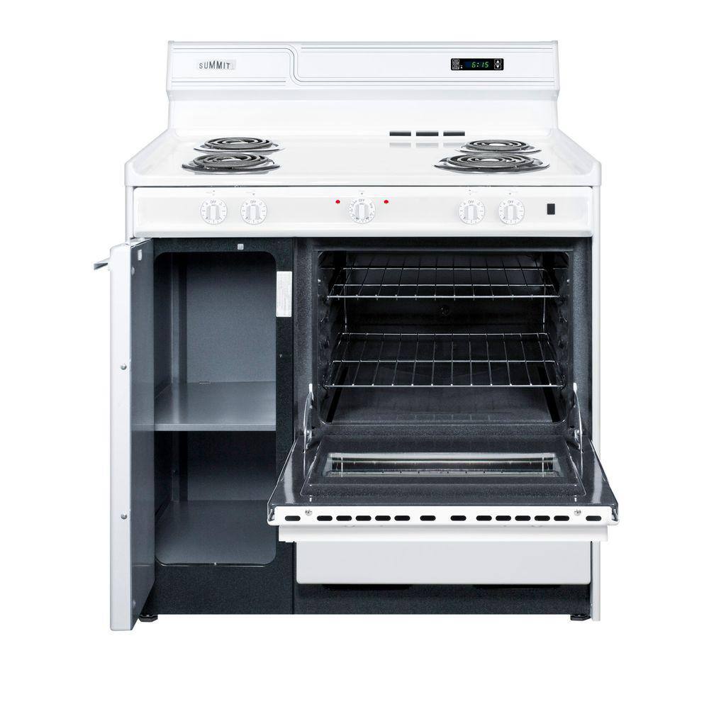 Summit Appliance 36 in. 2.9 cu. ft. Electric Range in White WEM430KW