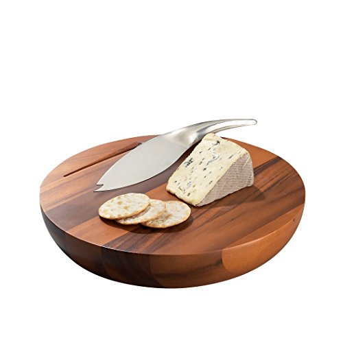 Nambe Harmony Cheese Board with Knife