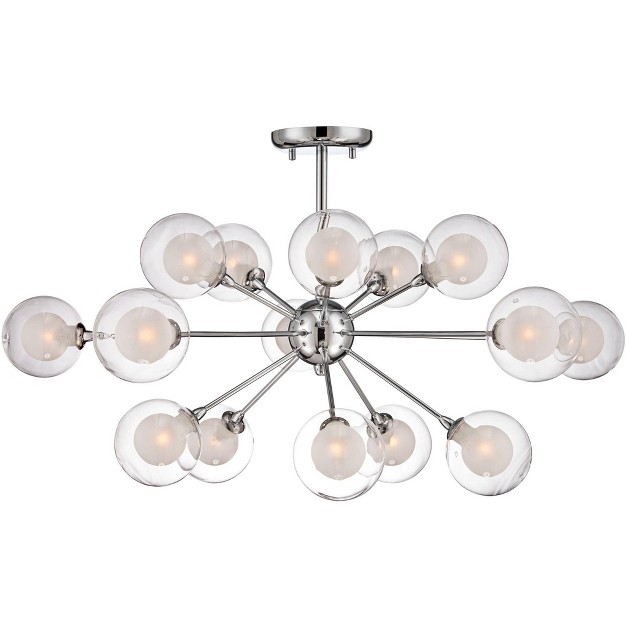 Wide 15 light Sputnik Double Glass For Bedroom