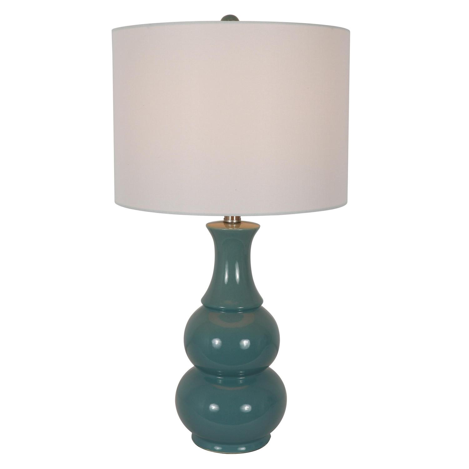 DA(C)cor Therapy Harper Aqua Ceramic Table Lamp  Crowdfused