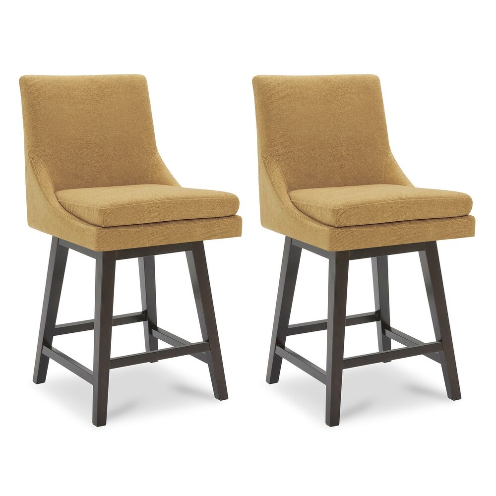 Luca Counter Height Swivel Barstool Set of 2