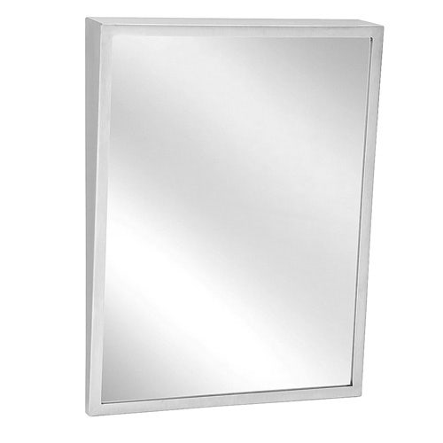 Bradley Corporation 740-024300 Mirror， Angle Frame， Tilt， 24x30