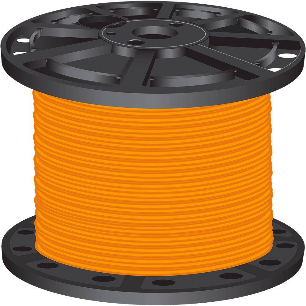 Southwire 500 ft. 6 Orange Stranded CU SIMpull THHN Wire 26067901