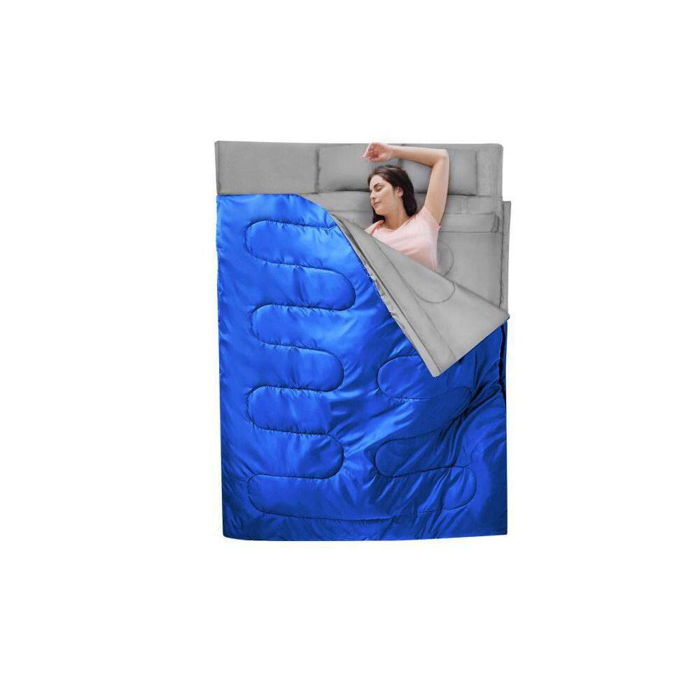 2-Person Waterproof Sleeping Bag Pad with 2-Pillows H-D0102H95A9Y