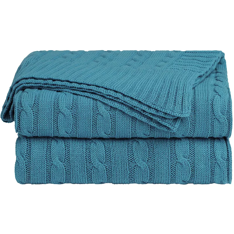 Cotton Knitted Blanket Throw Blanket 47x70