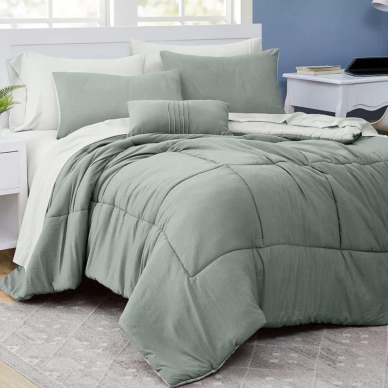 Modern Threads 6-Piece Garment Washed Complete Bed Set