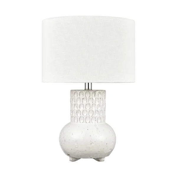 Delia 21'' High 1-Light Table Lamp - White