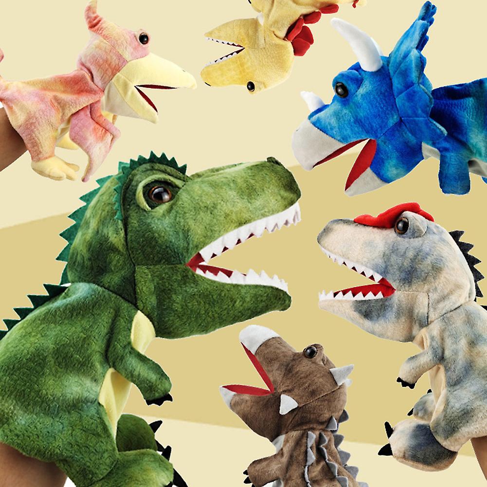 Dinosaur Hand Puppet Cartoon Open Mouth Tyrannosaurus Rex Plush Toy Soft Plush Animal Doll Children Toy Doll Type B