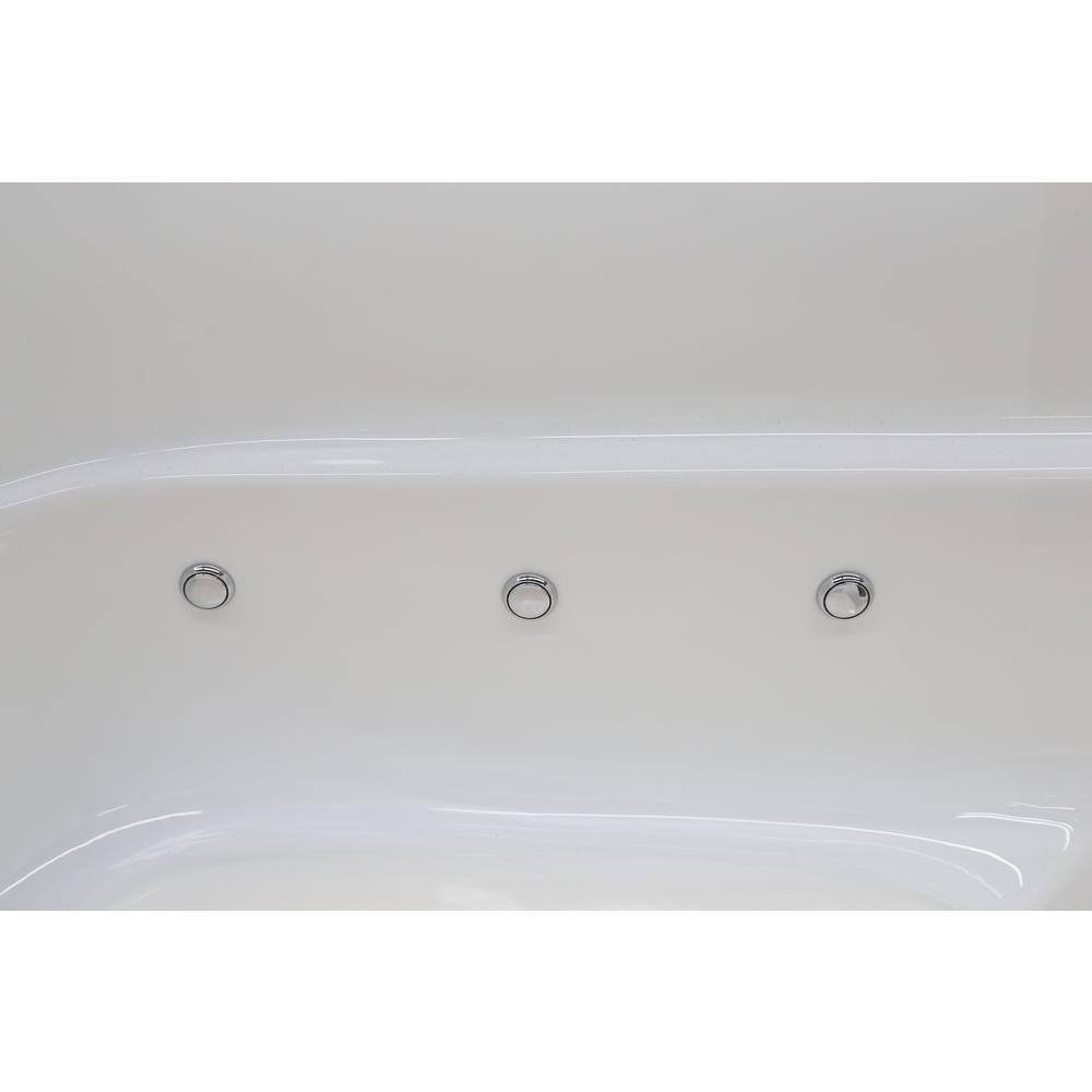 Universal Tubs Nova Heated Wheelchair Accessible 5 ft. Walk-In Air Jetted Tub in White with Chrome Trim H3060WCLWACH