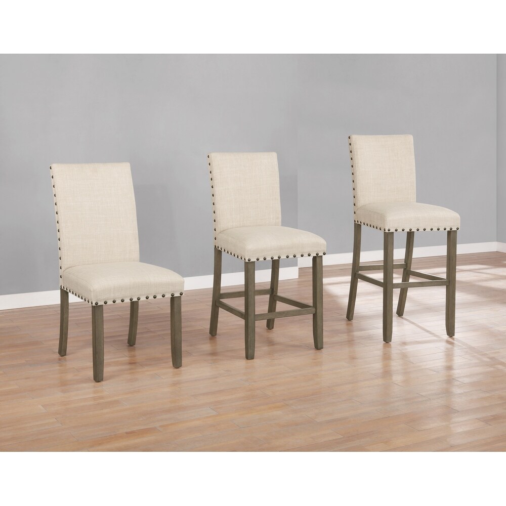 Rivington Upholstered Dining Chairs with Nailhead Trim (Set of 6)