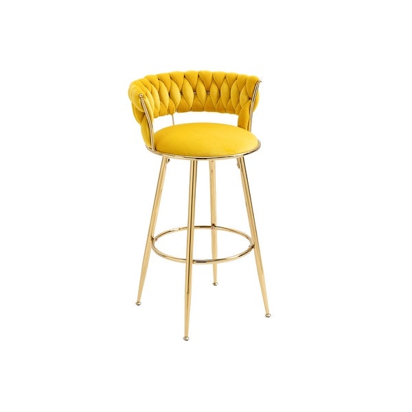 Unique Design Bar Stools with Back and Solid Legs， Counter Height