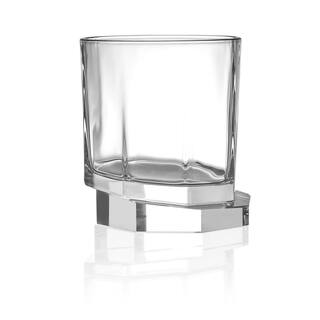 JoyJolt Aqua Vitae 10.5 oz. Off Base Octagon Whiskey Glasses (Set of 2) AQ10153