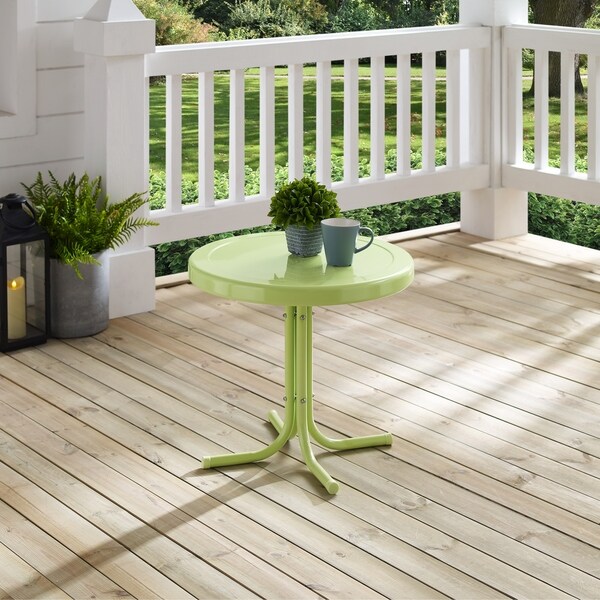 Crosley Retro Metal Side Table In Key Lime