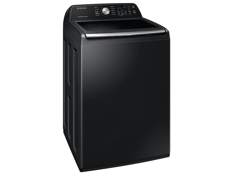 Samsung WA45T3400AV 4.5 Cu. Ft. Capacity Top Load Washer With Active Waterjet In Black Stainless Steel