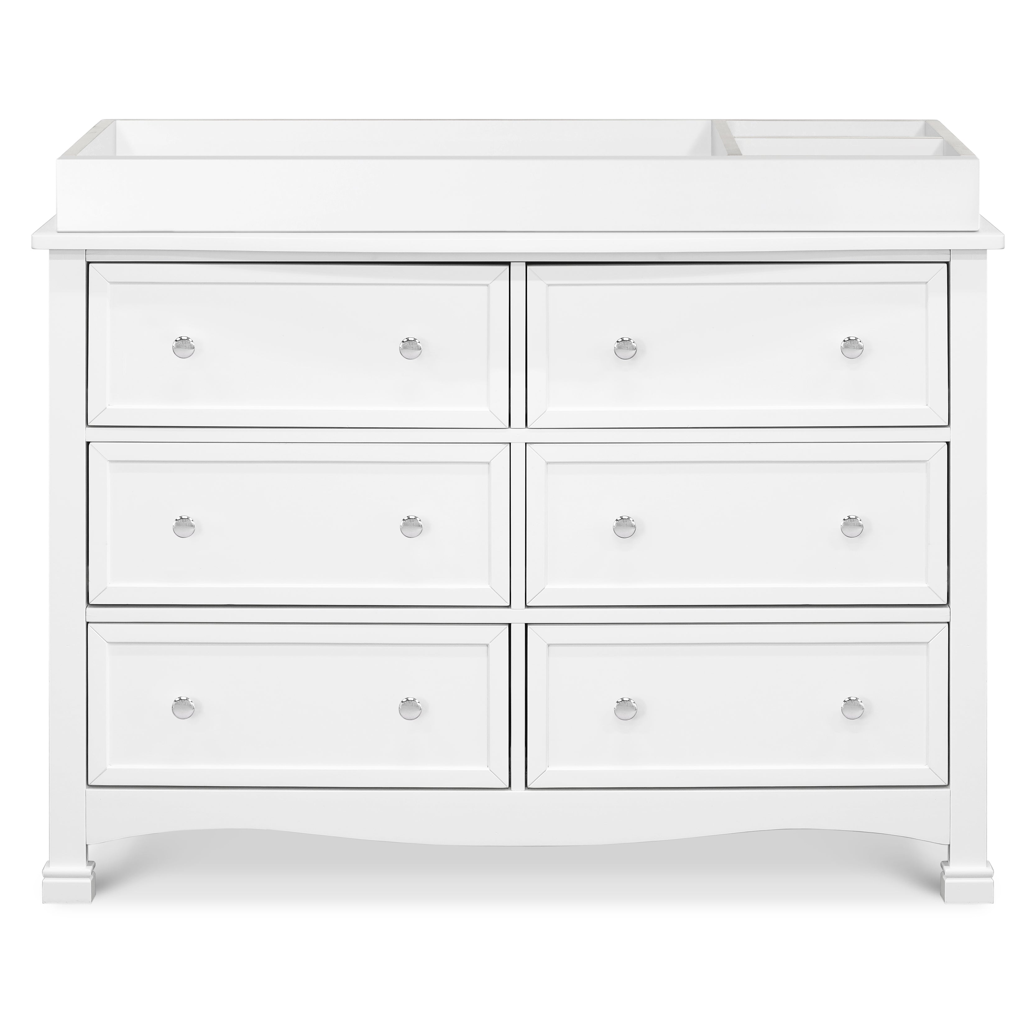 DaVinci Kalani 6 Drawer Double Wide Dresser in White Finish