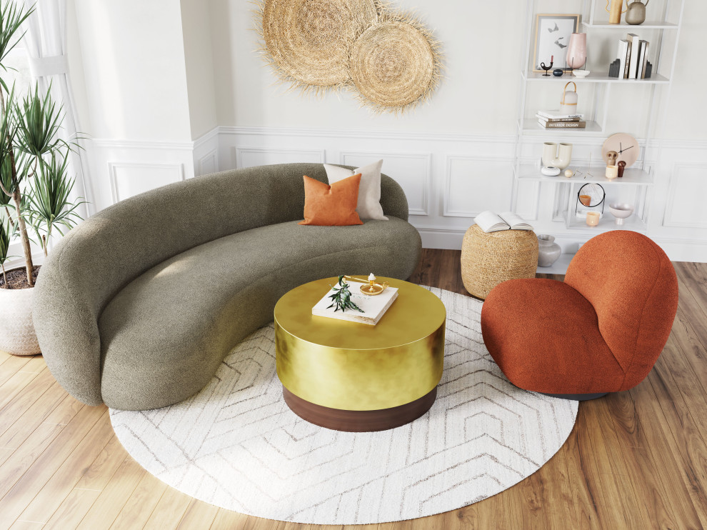 Tibet Sofa Olive Green   Transitional   Sofas   by GwG Outlet  Houzz
