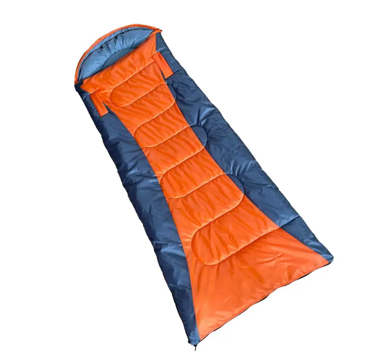 Outdoor ultralight envelope hollow cotton sleeping bag camping thickened warm sleeping bag