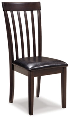 Signature Design by Ashley Hammis Rake Back Dining Room Chair， Set of 2， Dark Brown