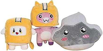 3 Pcs， Removable Figure Toys Anime Soft Stuffed Doll For Kids And Fans，the Best Choice For Christmas Birthday Halloween (boxy+foxy+rocky)