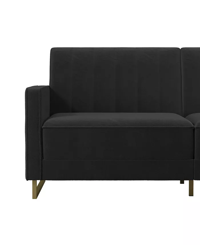 Novogratz Collection Novogratz Skylar Coil Futon Modern Sofa Bed and Couch